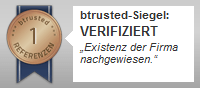 btrusted Siegel, Existenz der Firma nachgewiesen